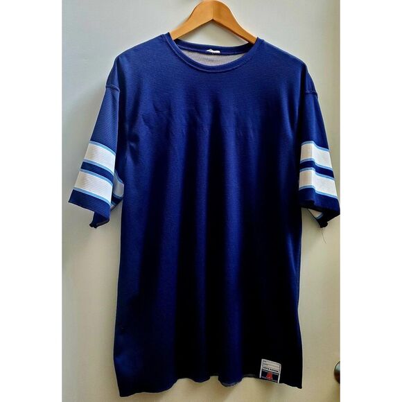 Tennessee Titans Jersey RARE Practice Blue SZ LG Reversible NFL Size Tag Removed - Picture 4 of 11